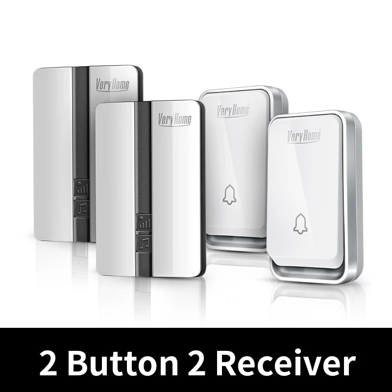 Wireless Waterproof Self-Powered Button Smart Doorbell