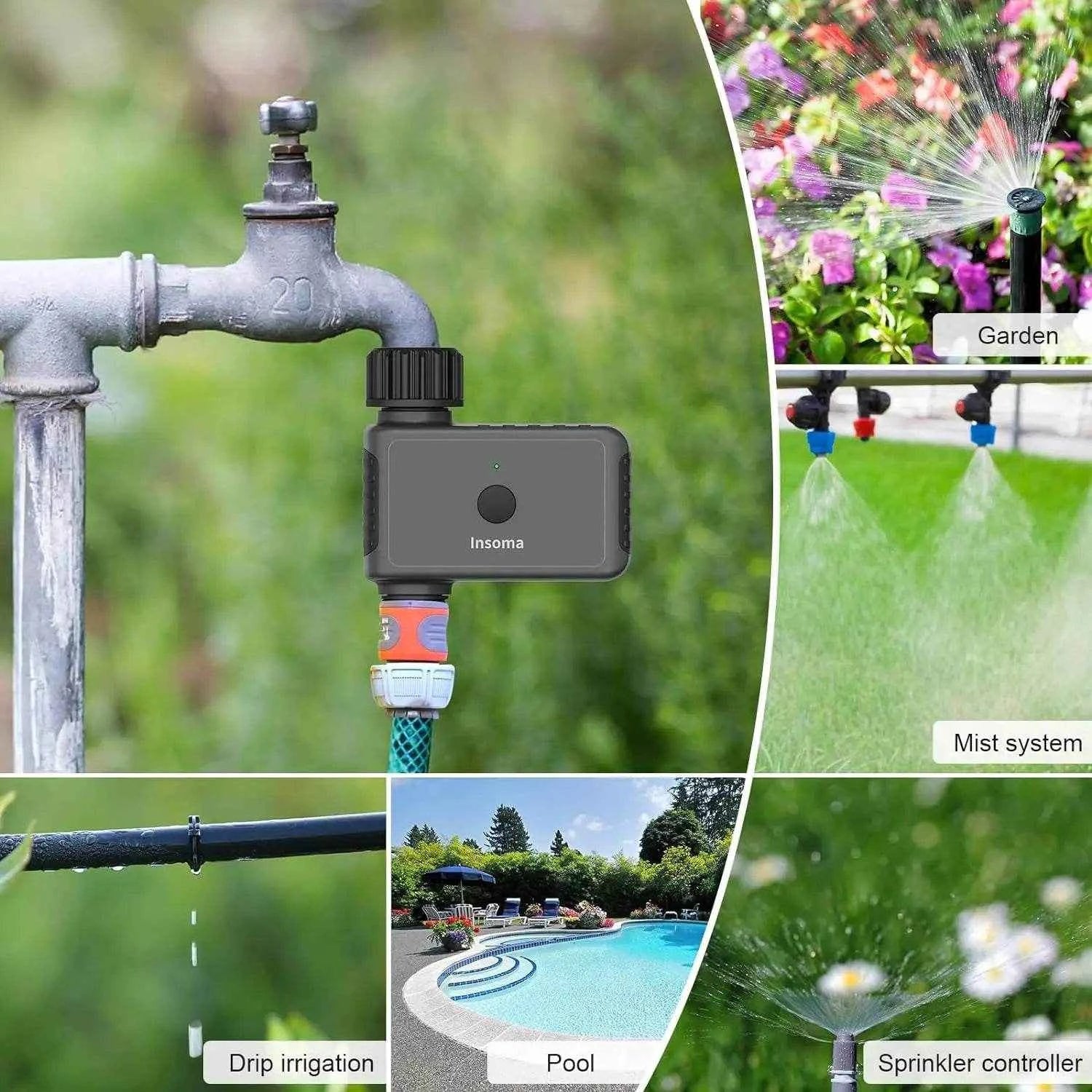 Insoma WiFi Smart Garden Water Timer