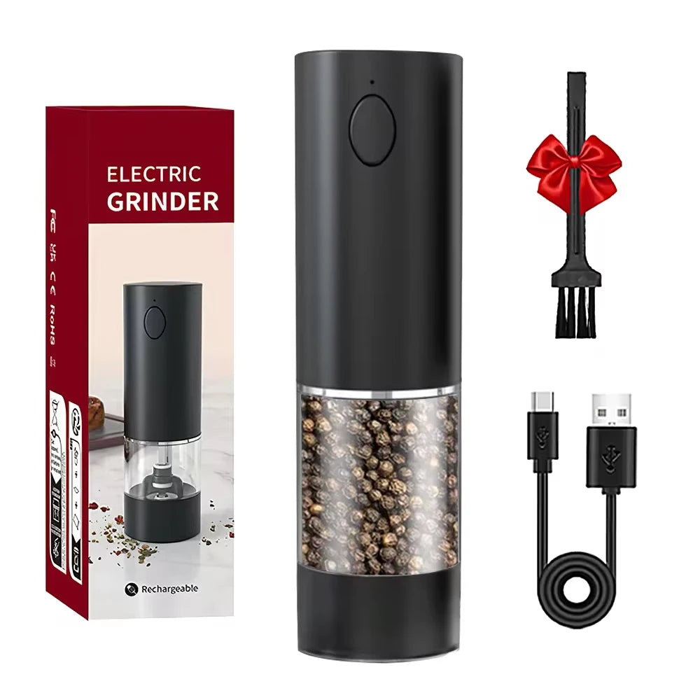 Rechargeable Stainless Steel Pepper Grinder