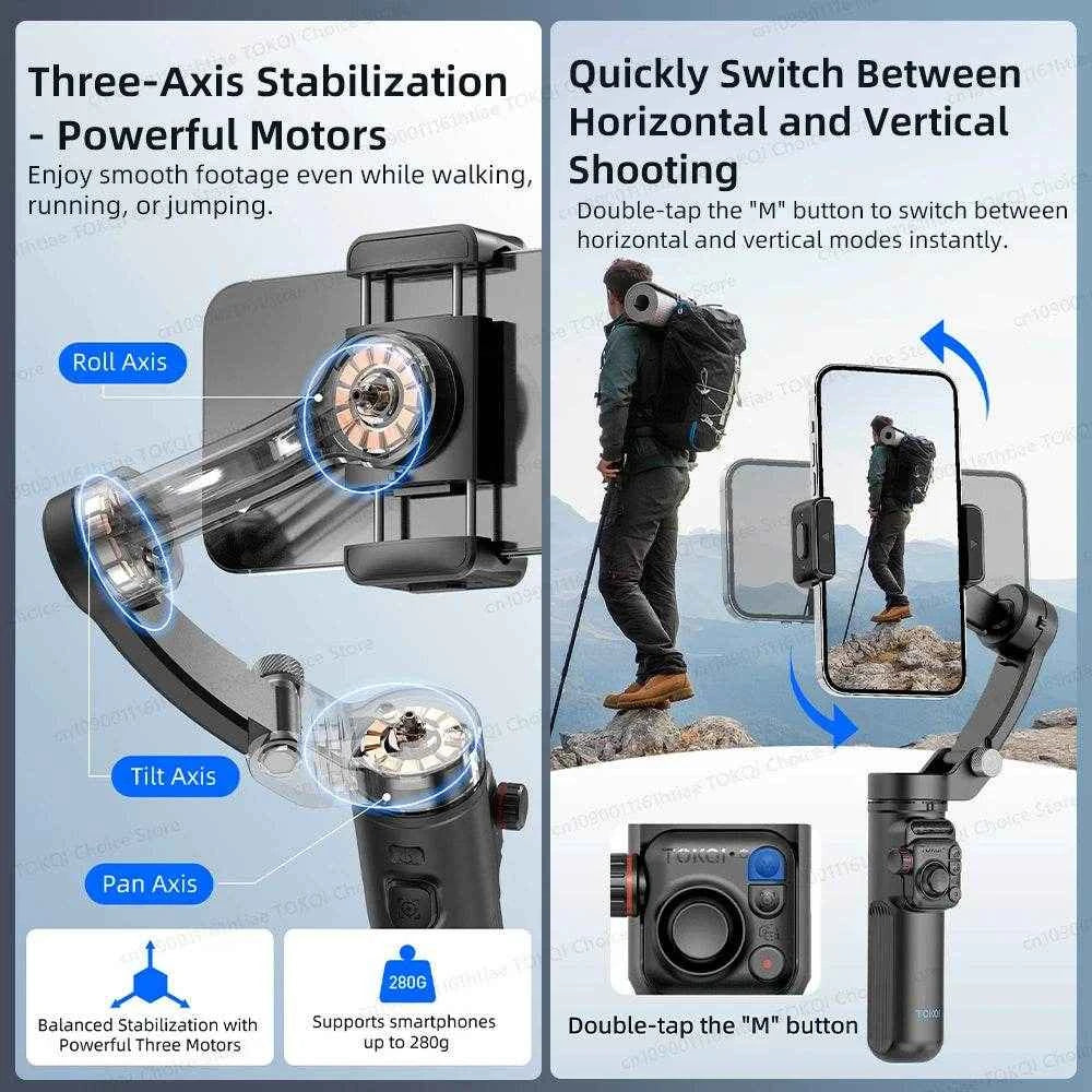 3-Axis Gimbal Phone Stabilizer