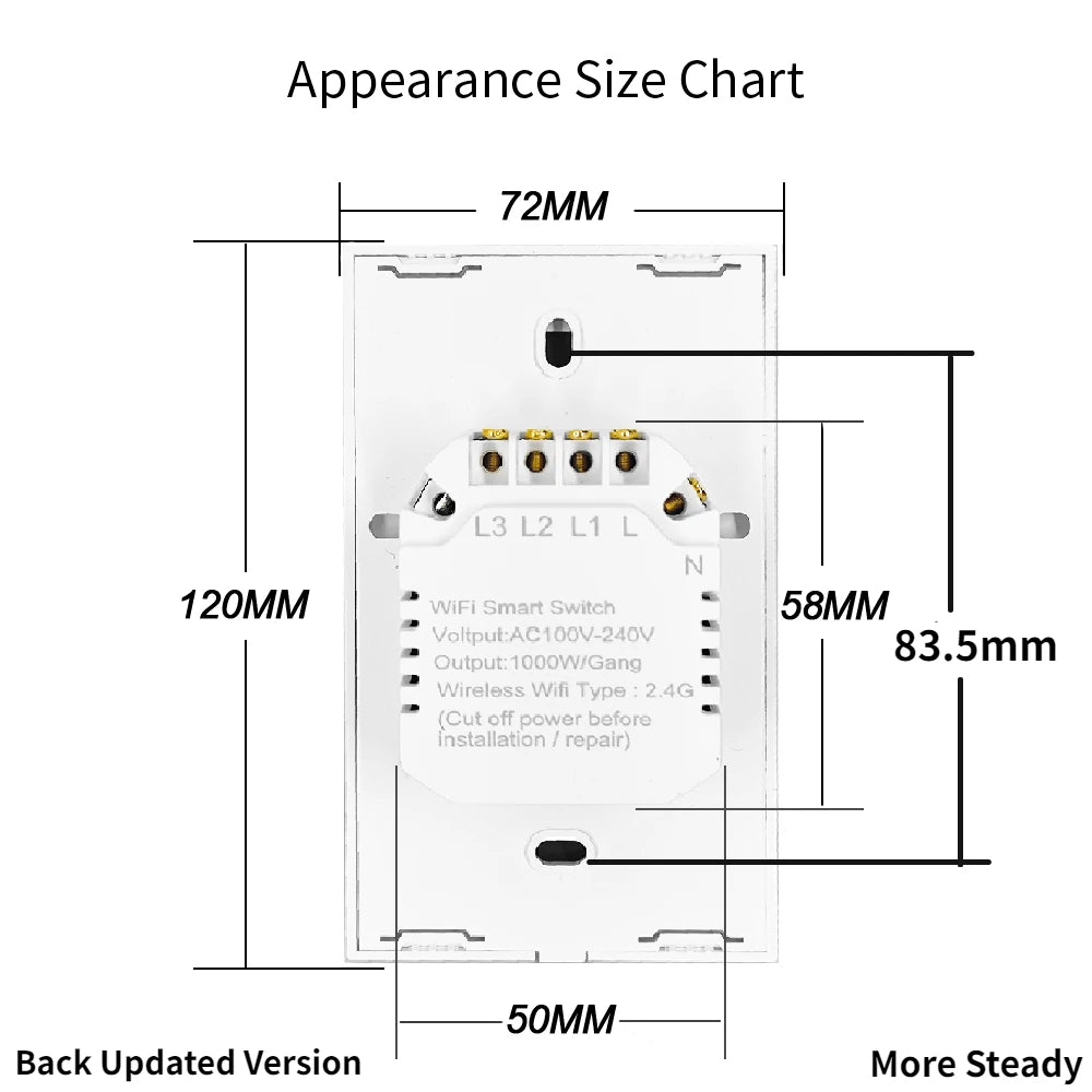 Smart Touch Sensor Wall Switch