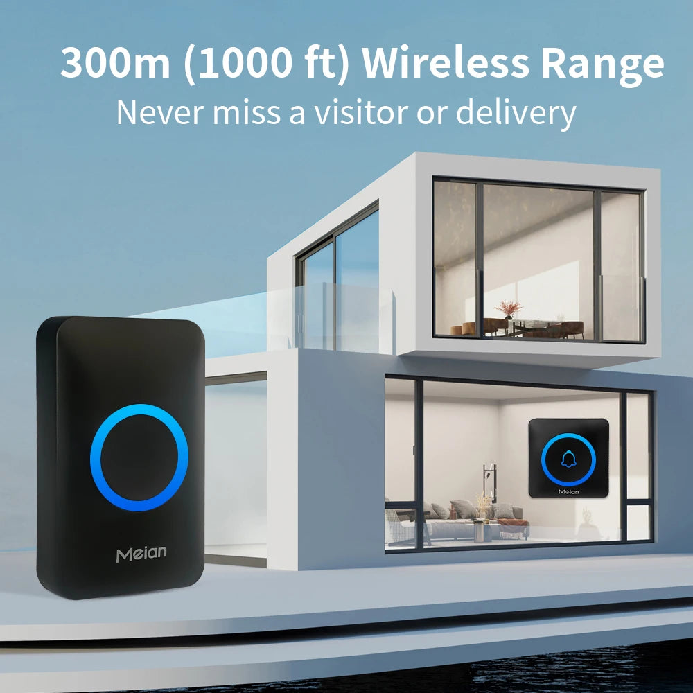 Volume Adjustable Wireless Security Doorbell