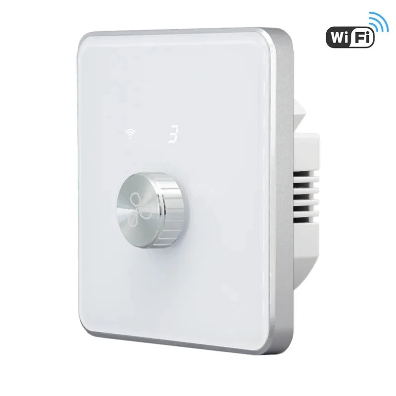 Tuya WiFi ZigBee Smart Fan Switch with 5-Speed Control & Remote for Alexa/Google - Novara®