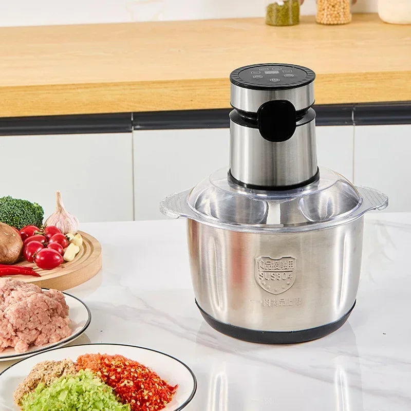 5L Electric Stainless Steel Meat Vegetable Grinder