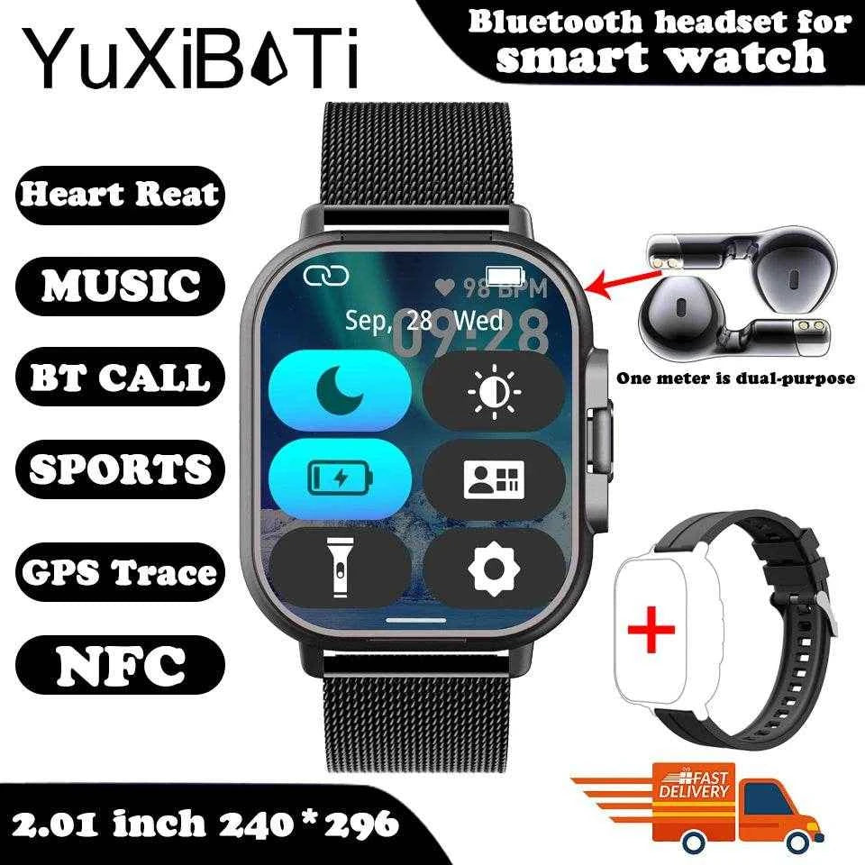 TWS 2-in-1 Smart Watch with Bluetooth