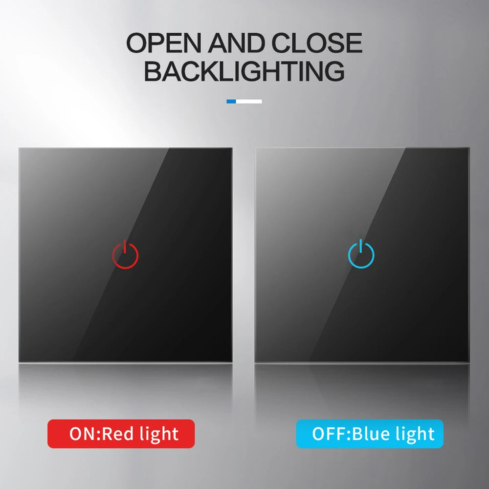 Smart Crystal Glass Touch Light Switch