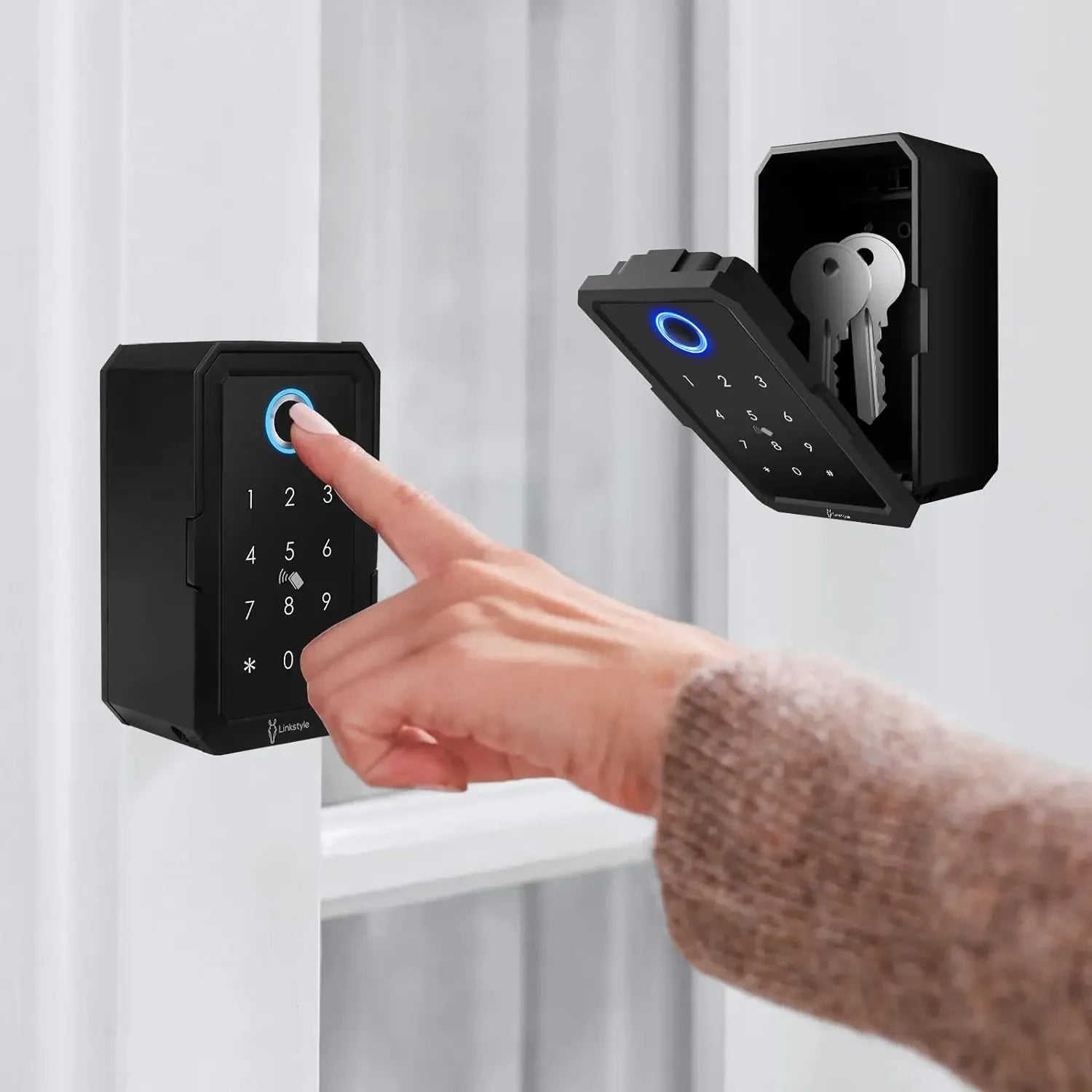 Tuya/TTlock Bluetooth Fingerprint Smart Lock Box with WiFi for Remote Access - Novara®