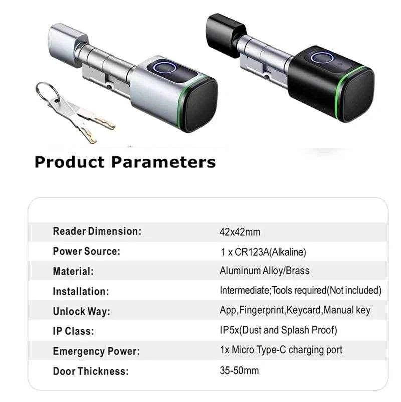 Tuya BLE Smart Fingerprint & Card Door Lock