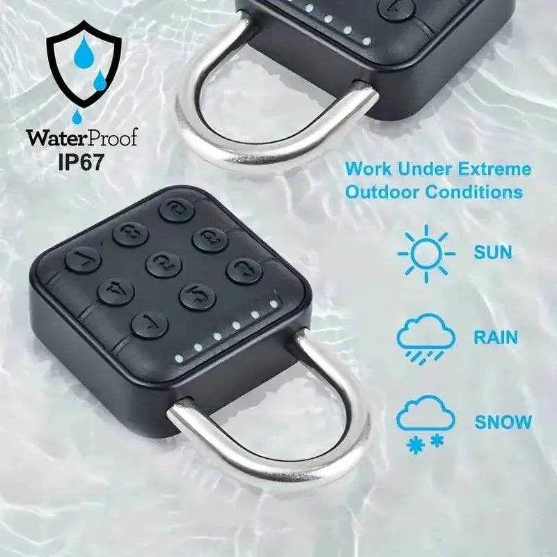 Digital 6-Digit Combination Electronic Padlock for Doors, Lockers, Toolboxes, Luggage – Indoor & Outdoo