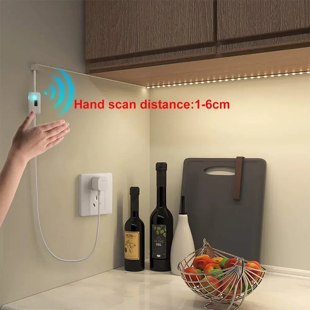 Kitchen Cabinet Hand Scan Control Backlight