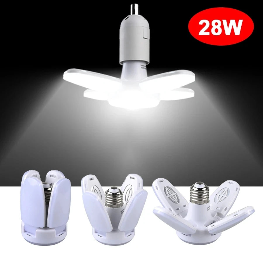 Foldable Fan Blade Design LED Bulb