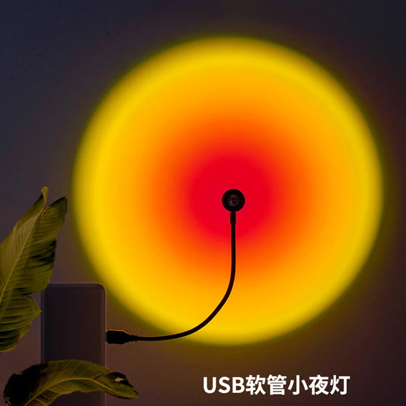 Wall Decoration USB Sunset Projection Lamp