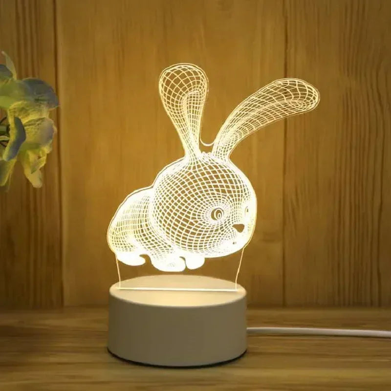 3D Romantic Love Decoration LED Lamp