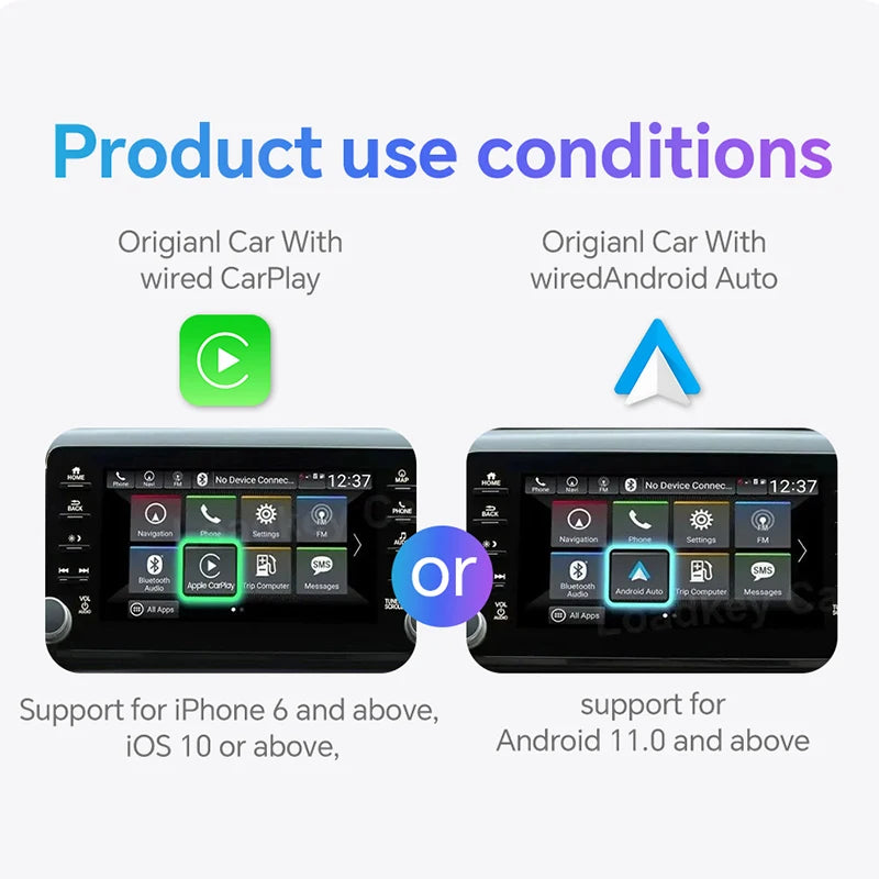 XUDA 2-in-1 Wireless CarPlay & Android Auto Mini Box for Car Radio - Novara®