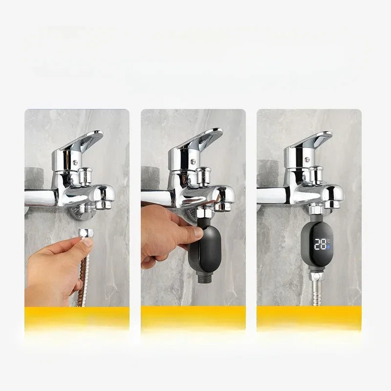 Smart LED Thermometer Shower Faucet