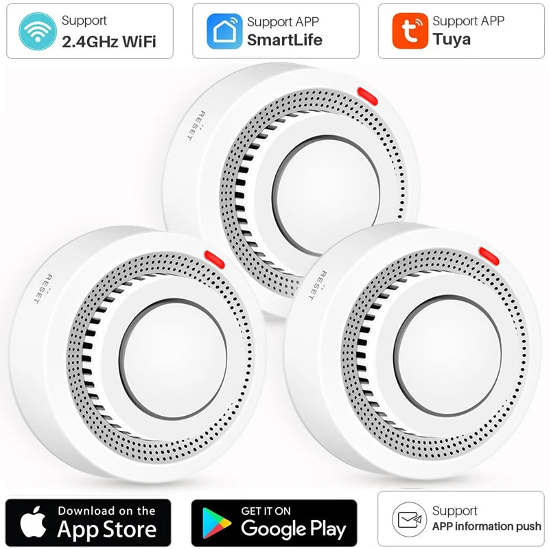 Smart Sensor Wireless Wi-Fi Smoke Detector