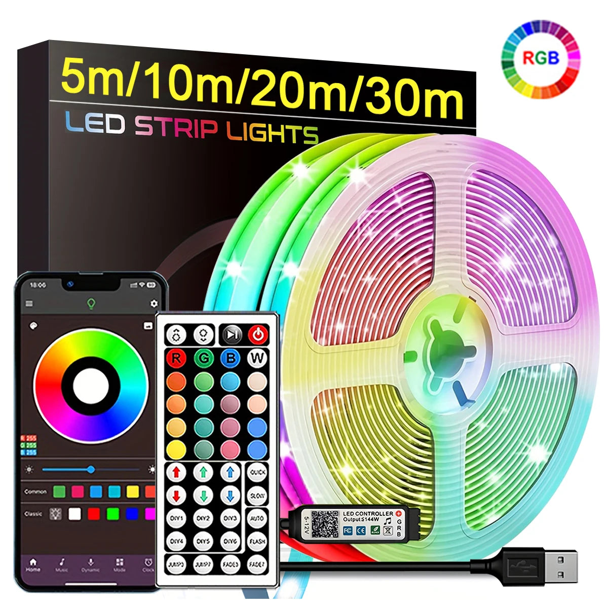 APP Control RGB LED Strip Light