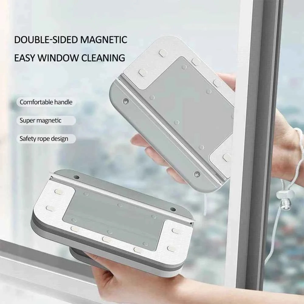 NEW Magnetic Window Cleaner Brush Double-Side Automatic Water Discharge Wiper Glass Window Brush Cleaning Household Tools