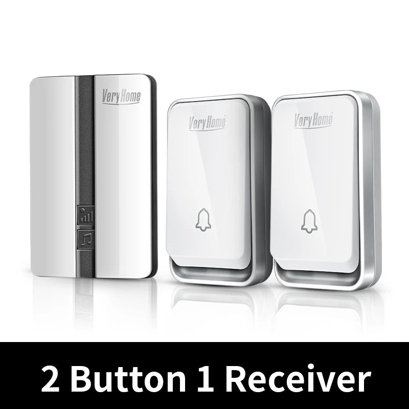 Wireless Waterproof Self-Powered Button Smart Doorbell