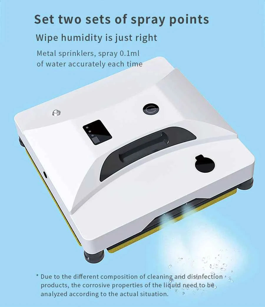 Intelligent Water Window Cleaning Robot Home Automatic Electric Remote Control to Clean Glass Windows