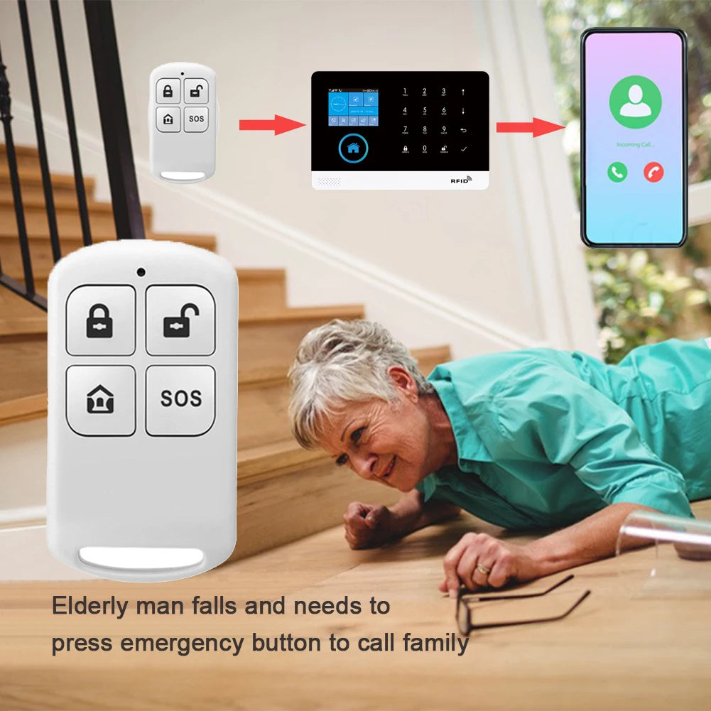 Wireless Remote Controller Detector Burglar Alarm