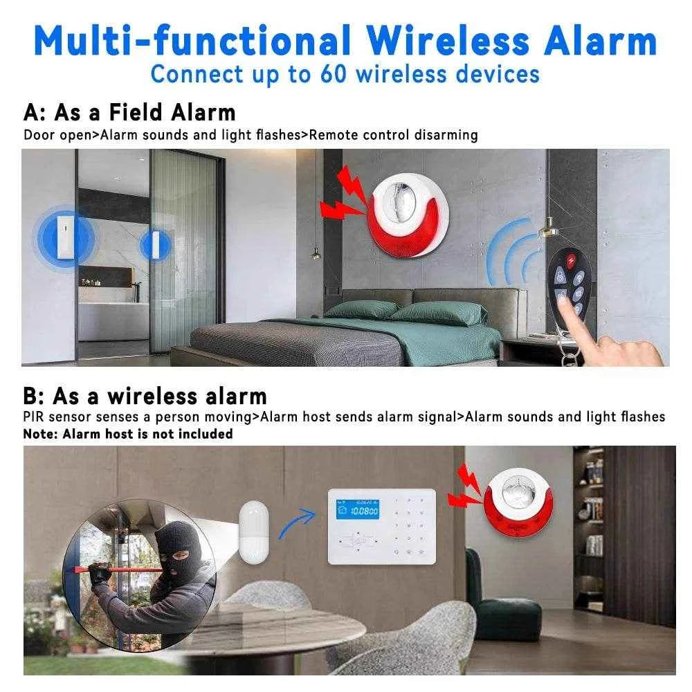 Focus 110dB Wireless Siren Alarm