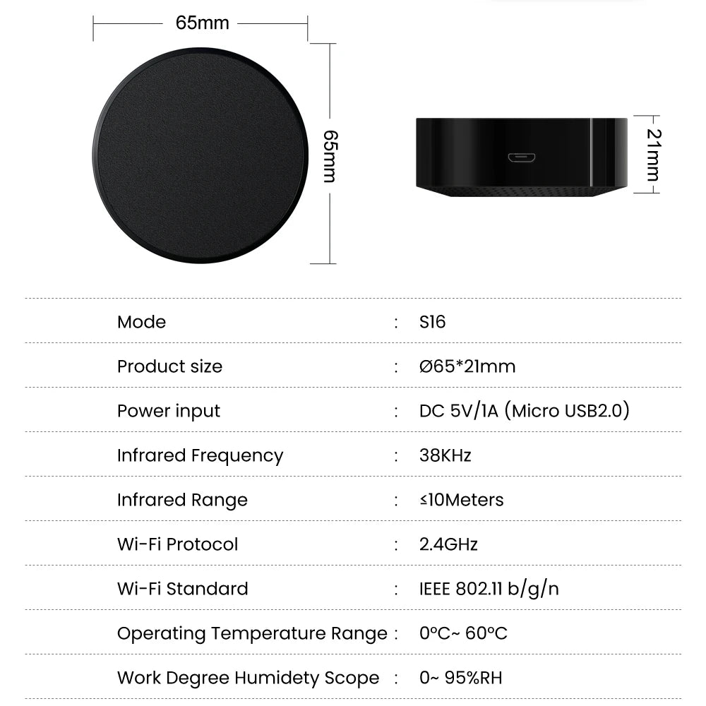 Smart Wi-Fi Remote Control TV Air Condition