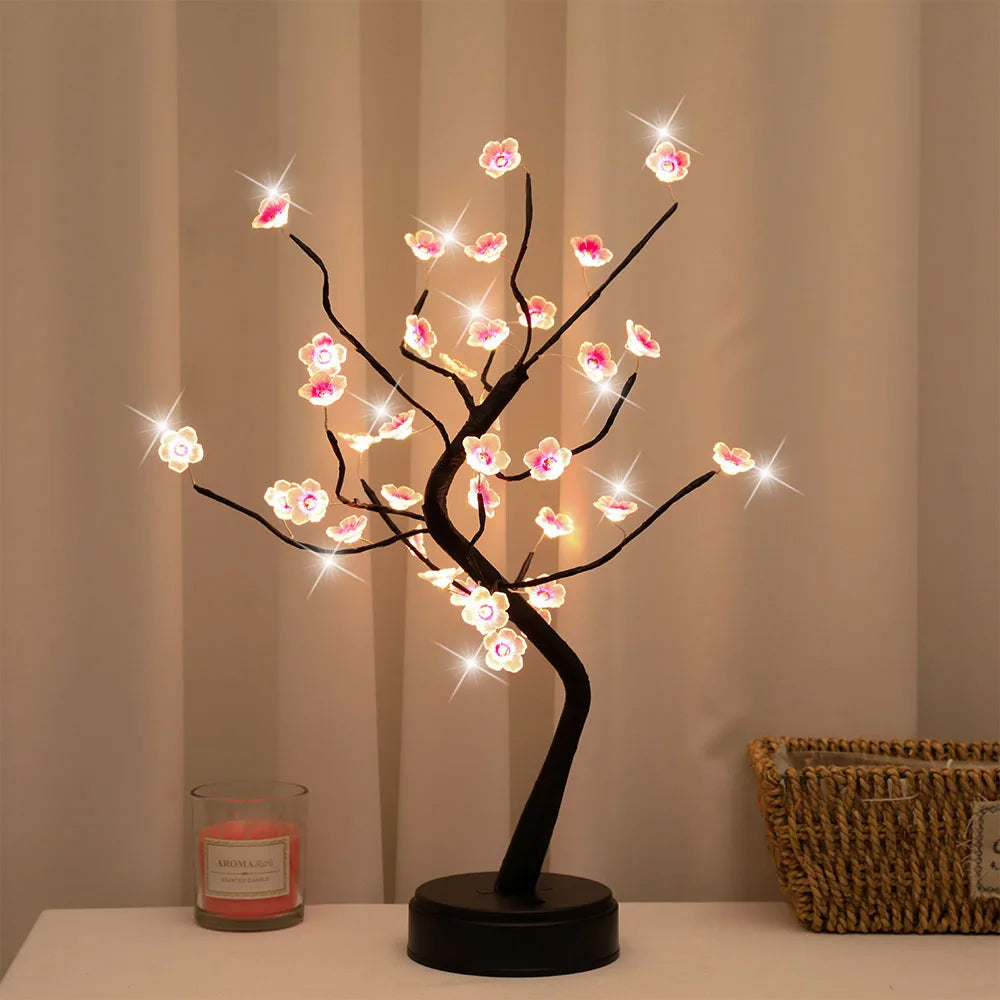 Home Decoration USB Touch Switch Tree Lamp