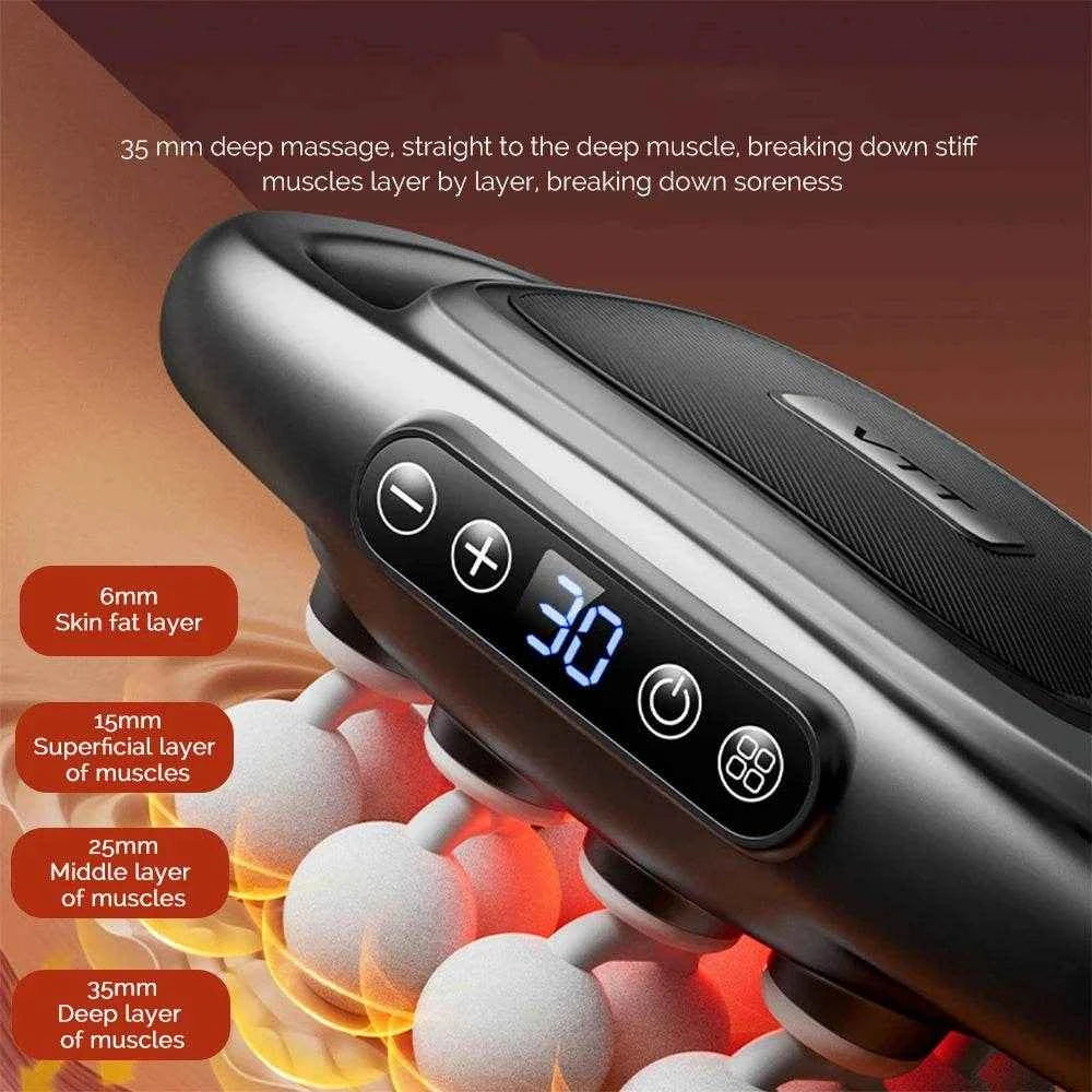 16-Head High-Frequency Fascia Massage Gun