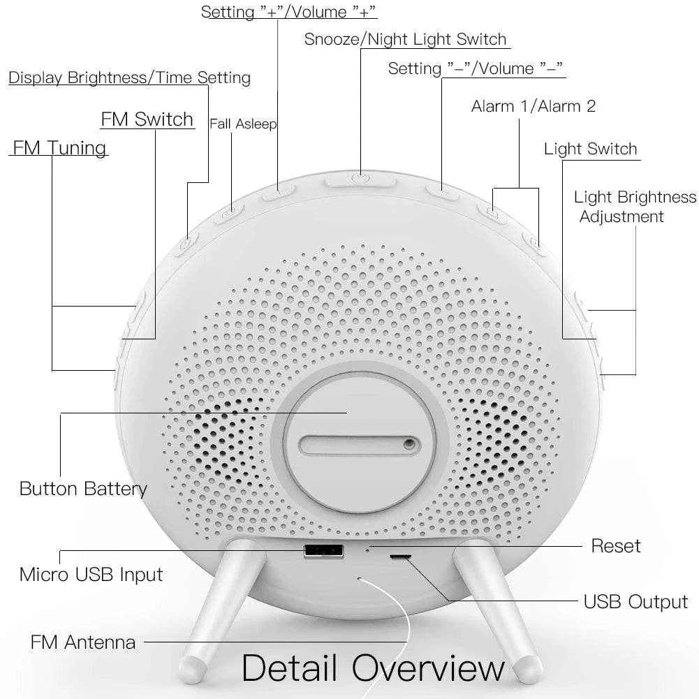 WiFi Smart Wake-Up Light Alarm Clock