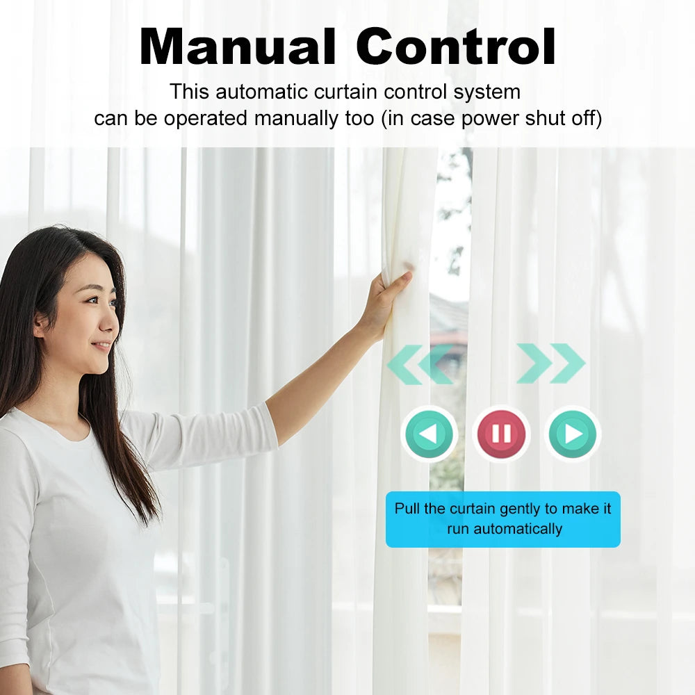 Voice Control Smart Electric Curtain Silent Motor