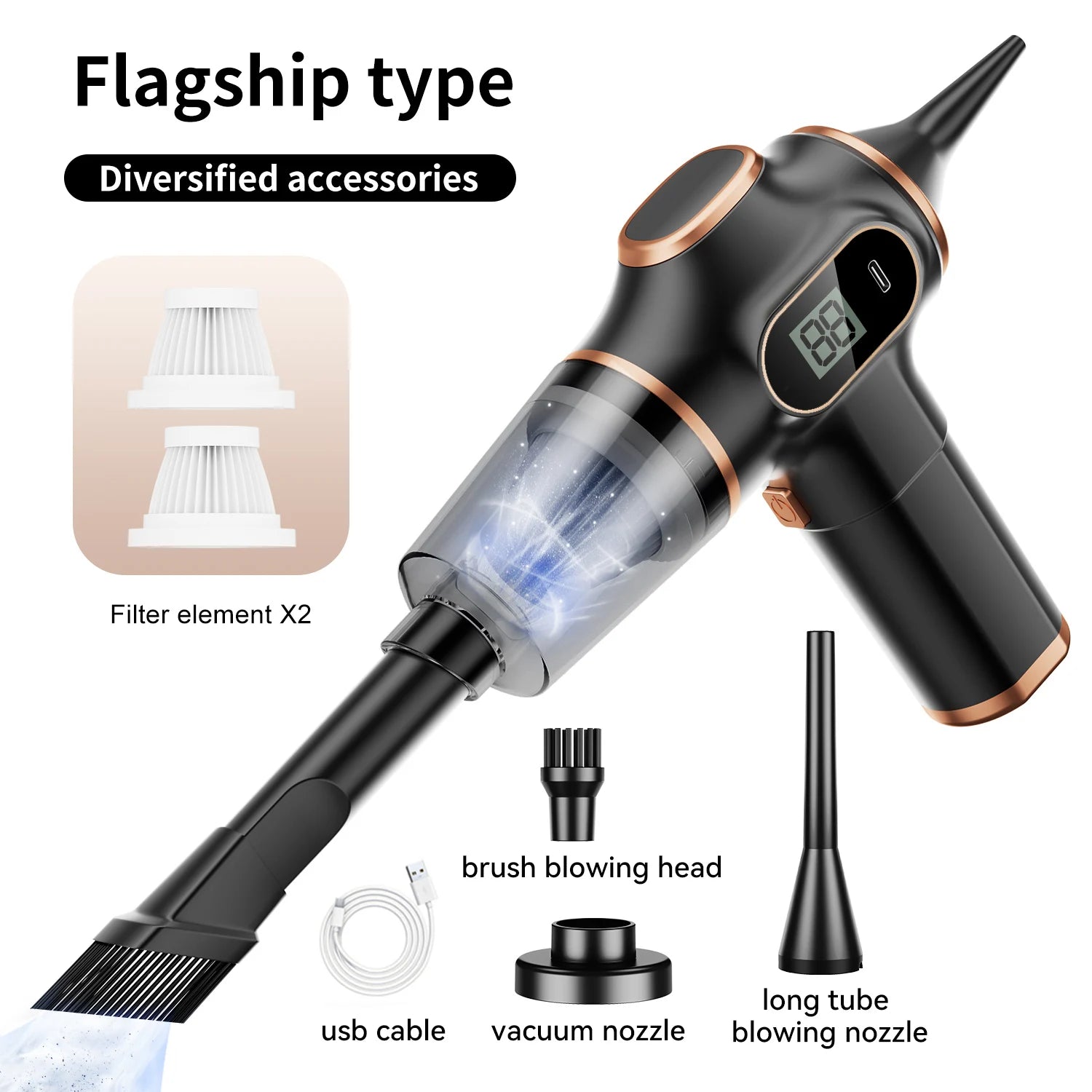 High-Power Wireless Vacuum Cleaner