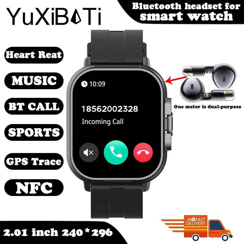 TWS 2-in-1 Smart Watch with Bluetooth