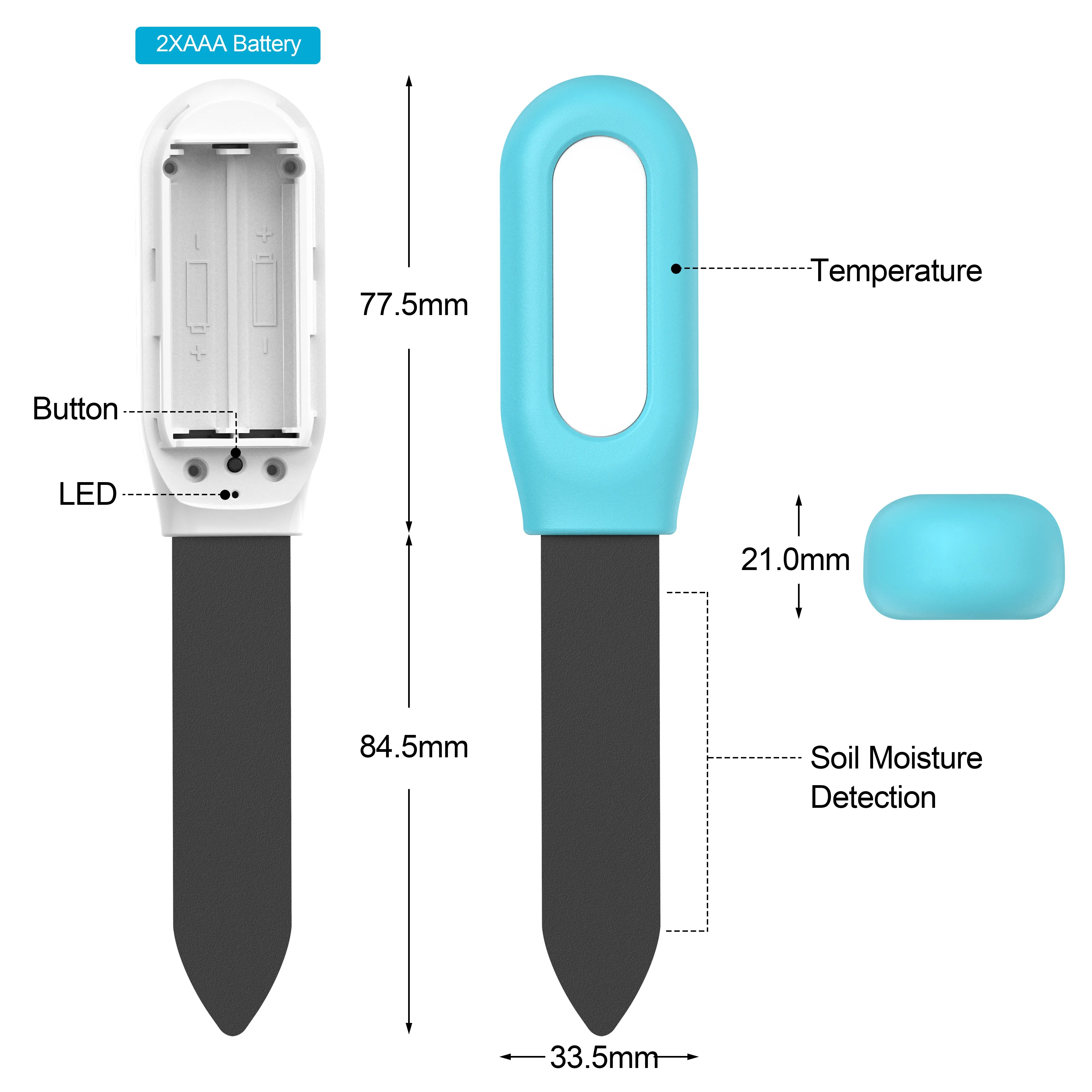 Tuya Smart ZigBee Soil Tester & Thermo Hygrometer for Garden Irrigation Automation - Novara®