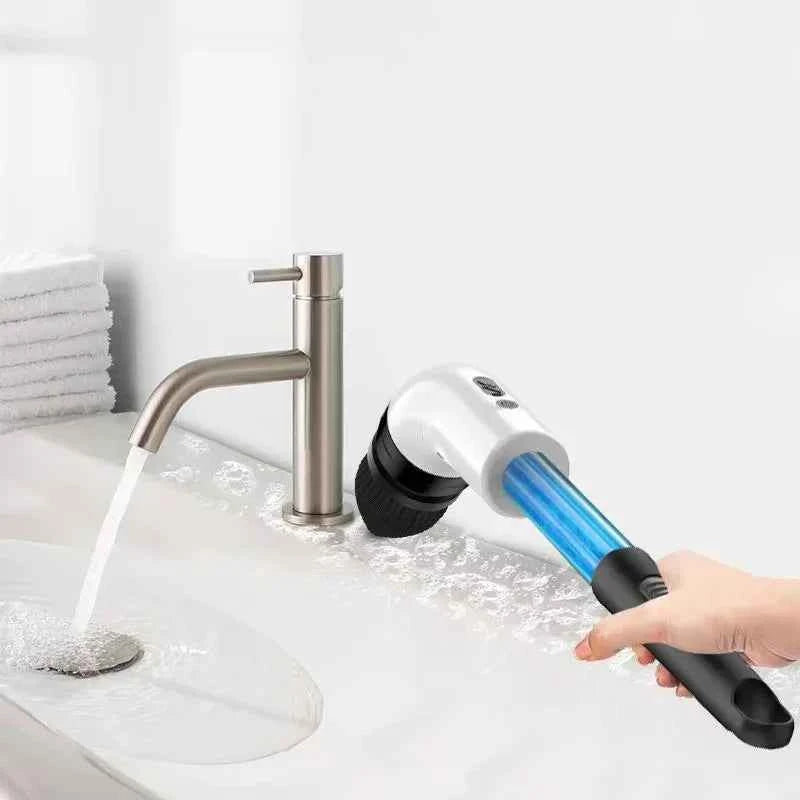 New 9 in 1 electric cleaning brush, handheld liquid filling cleaning brush, long handle telescopic electric brush, electric mop