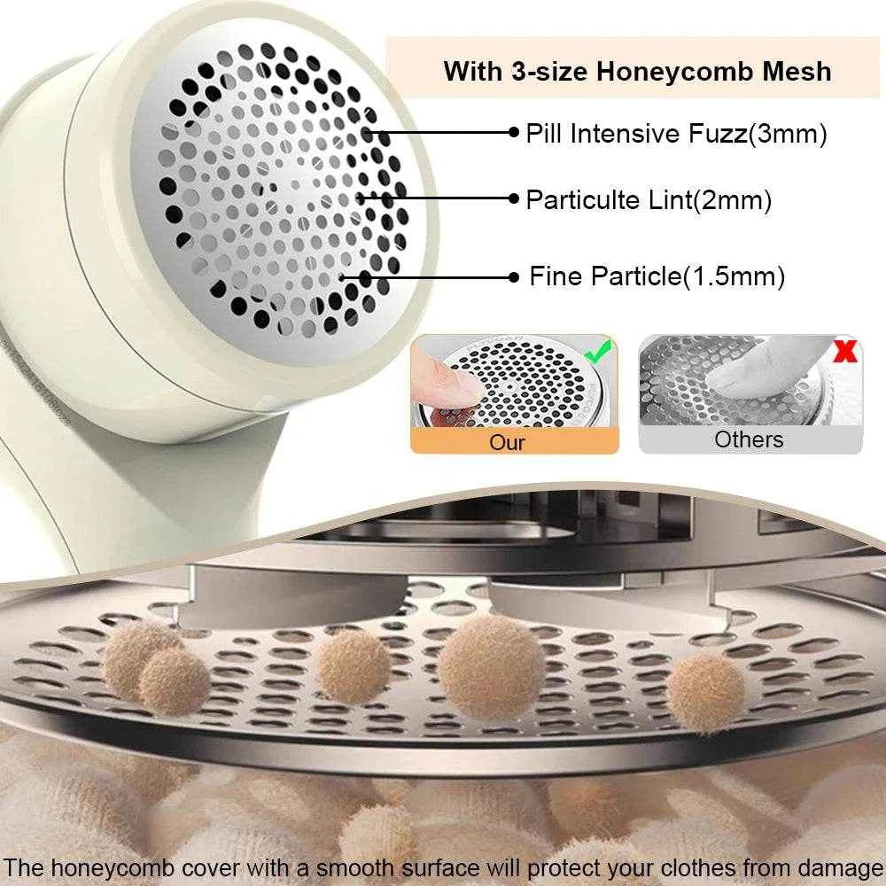 Electric Lint Remover & Fabric Shaver – Rechargeable Portable Hairball & Fluff Removal for Clothes