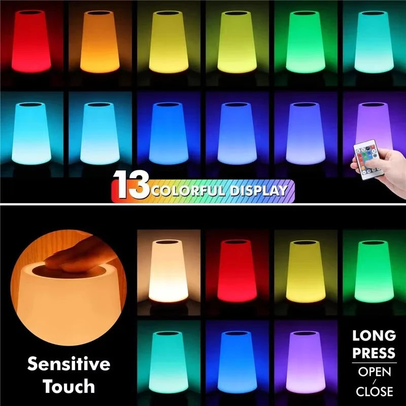 Color Changing Touch Rechargeable Lamp