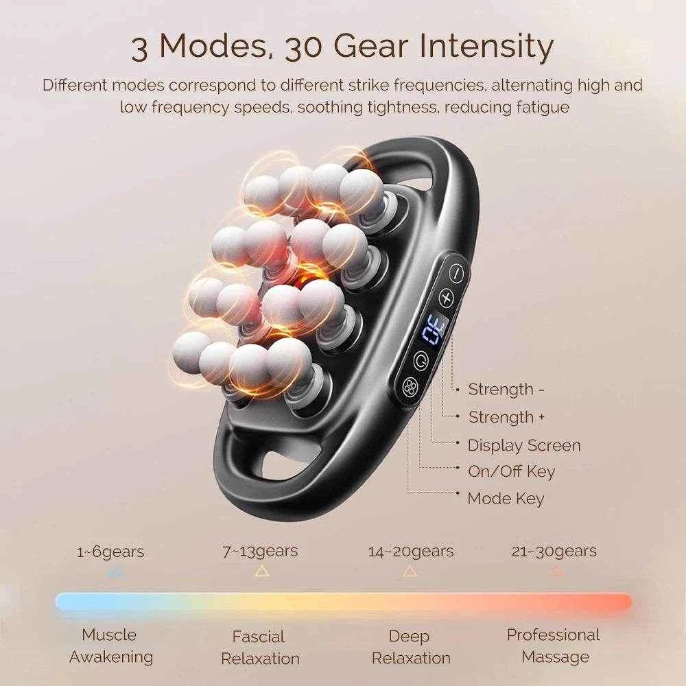 16-Head High-Frequency Fascia Massage Gun