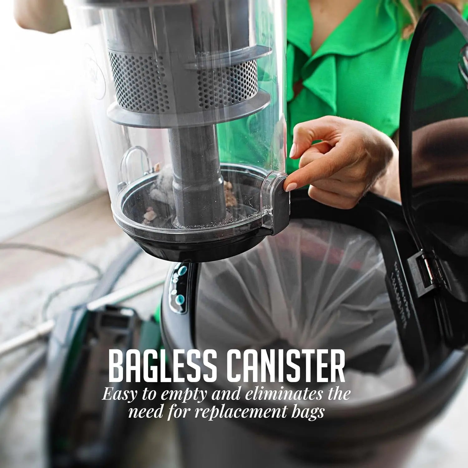 Heavy Duty Electric Bagless Canister Vacuum