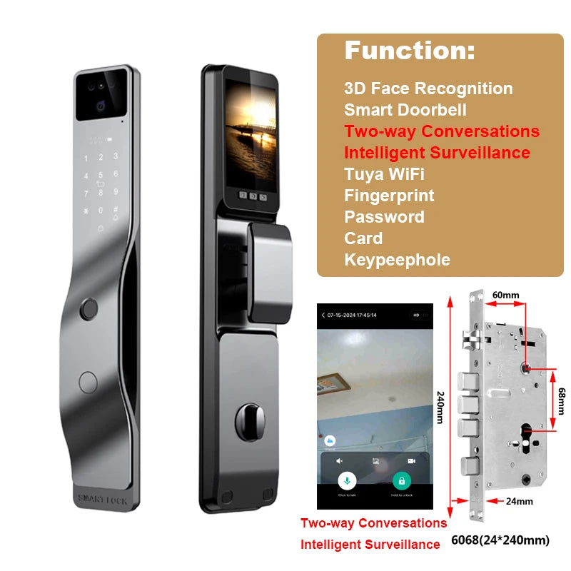 Smart 3D Face Recognition Door Lock