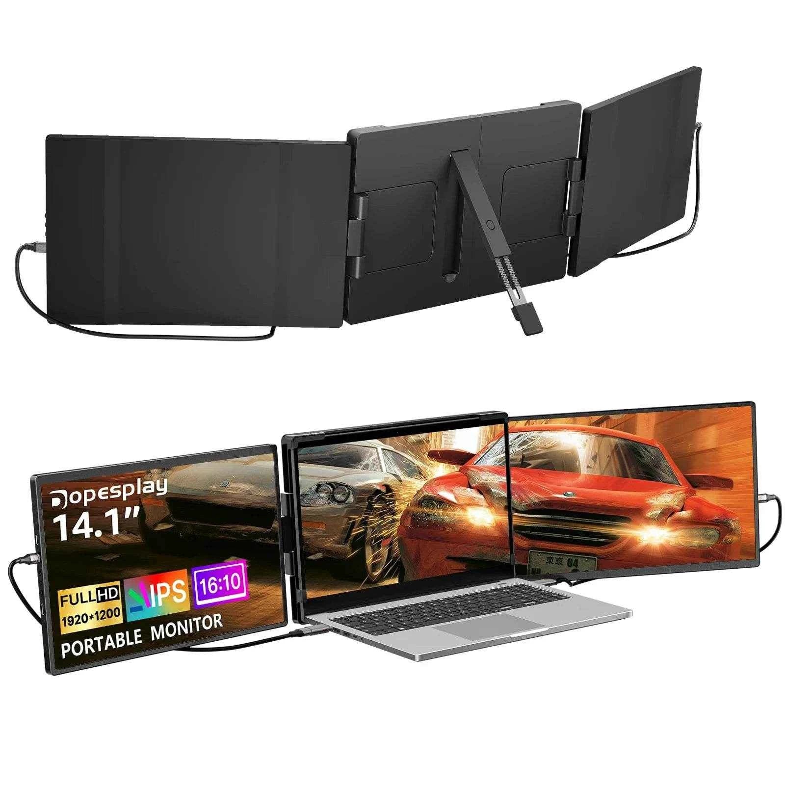 14.1-Inch Triple Screen Laptop Extender