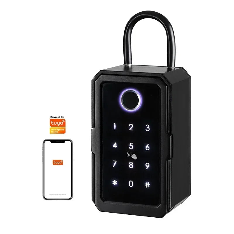 Tuya/TTlock Bluetooth Fingerprint Smart Lock Box with WiFi for Remote Access - Novara®