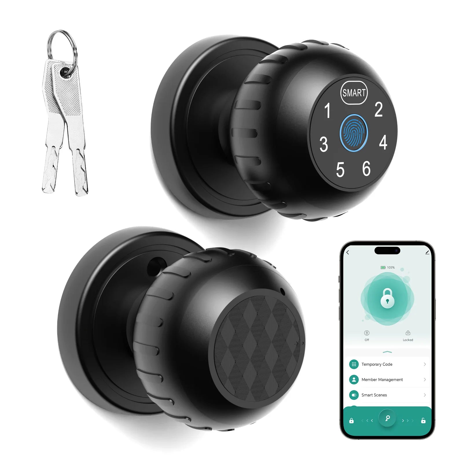 App Remote Control Smart Fingerprint Door Lock