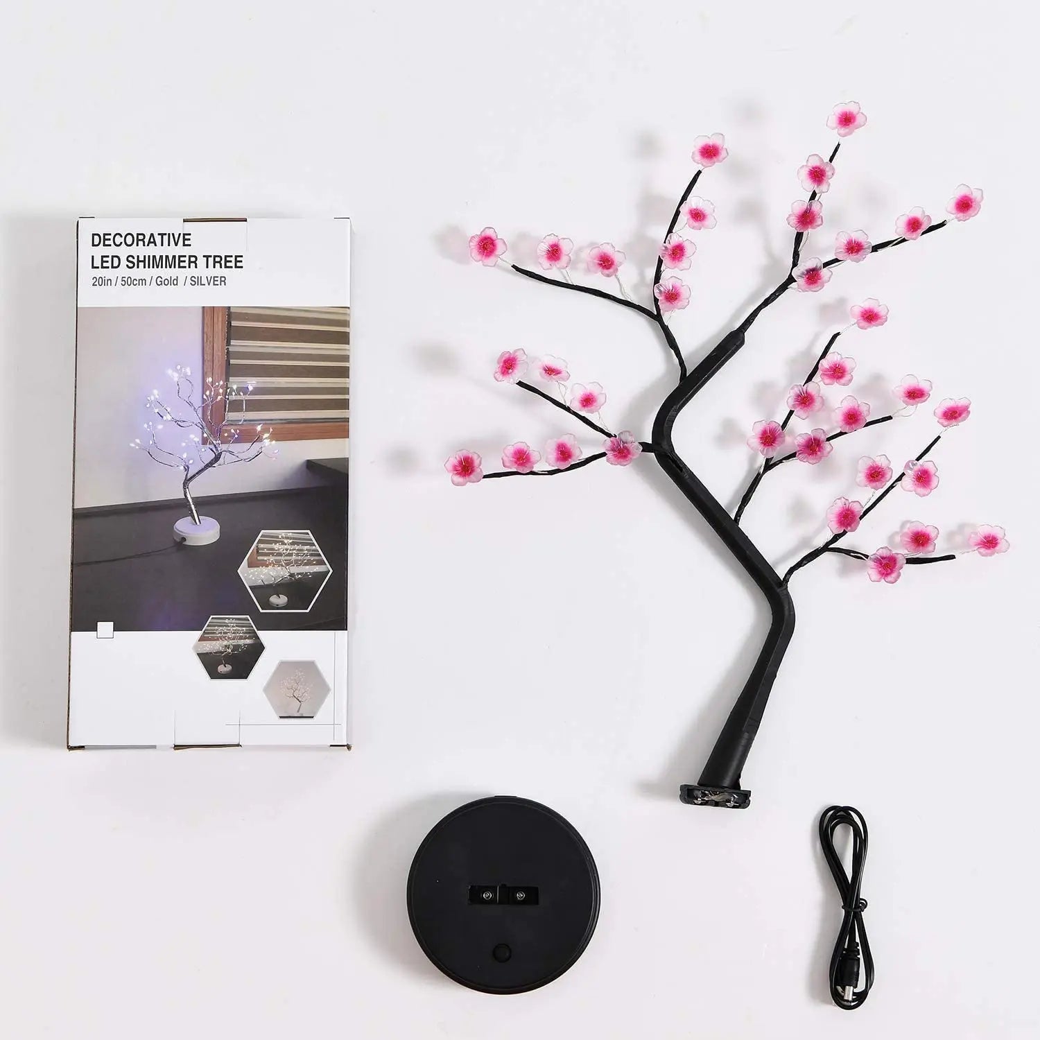 Home Decoration USB Touch Switch Tree Lamp