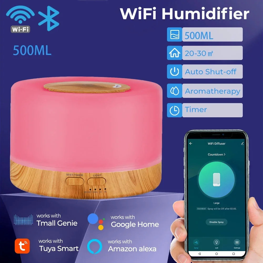 Smart Home Wi-Fi Oil Diffuser Humidifier