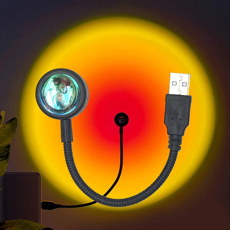 Wall Decoration USB Sunset Projection Lamp