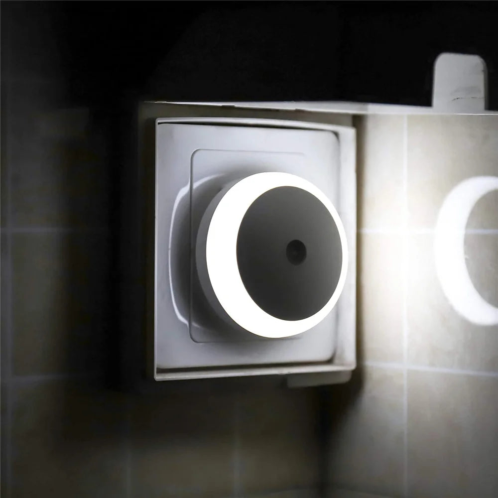 Home Bathroom Round Plug-In Wall Lamp