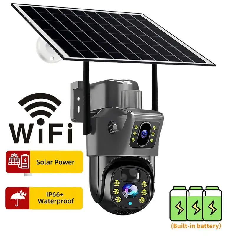 Outdoor 4K 8MP Wireless Solar Camera