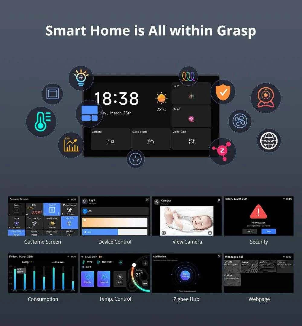 NSPanel Pro 120 – Smart Home Control Panel