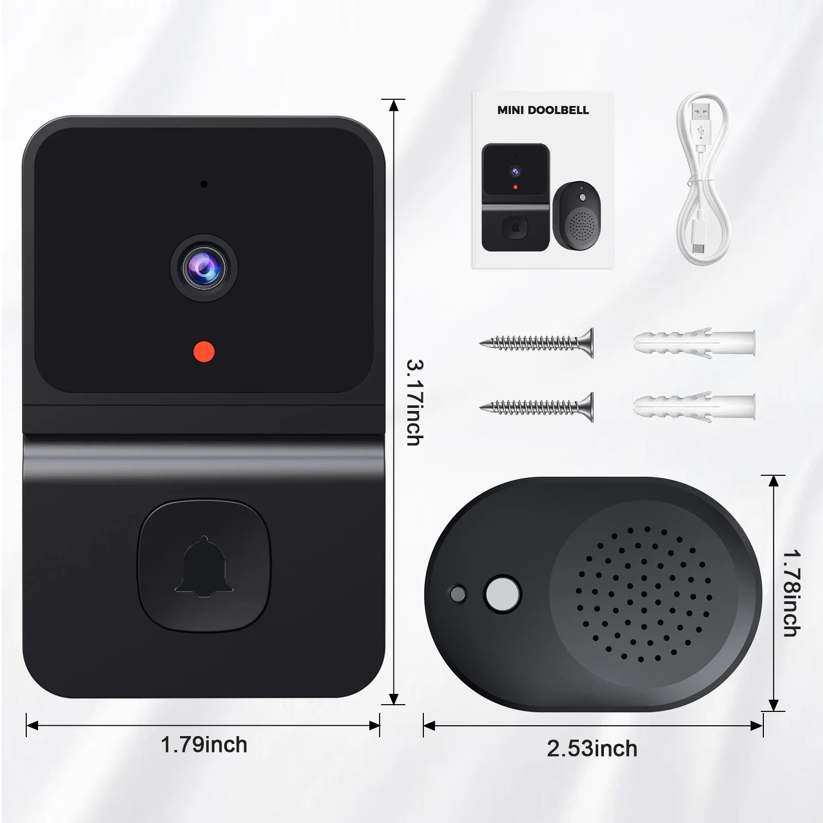 Night Vision HD Camera Security Door Bell